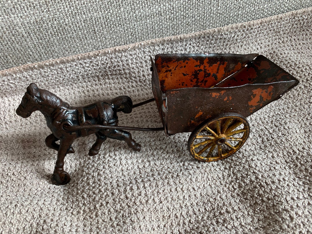 Mid 19th Century Horse and Cart Toy Etsy