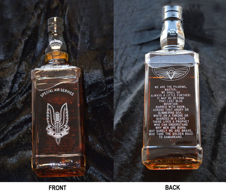 PERSONALISED Engraved Bottle of Jack Daniels. Your Own Etsy UK