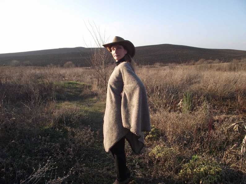 Elven medieval cloak from cashmere in beige,poncho,mantle,coat