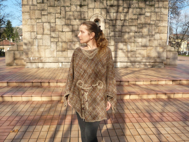 Beautifull tunic with crochet original belt suitfull for \u0430 pregnant woman too