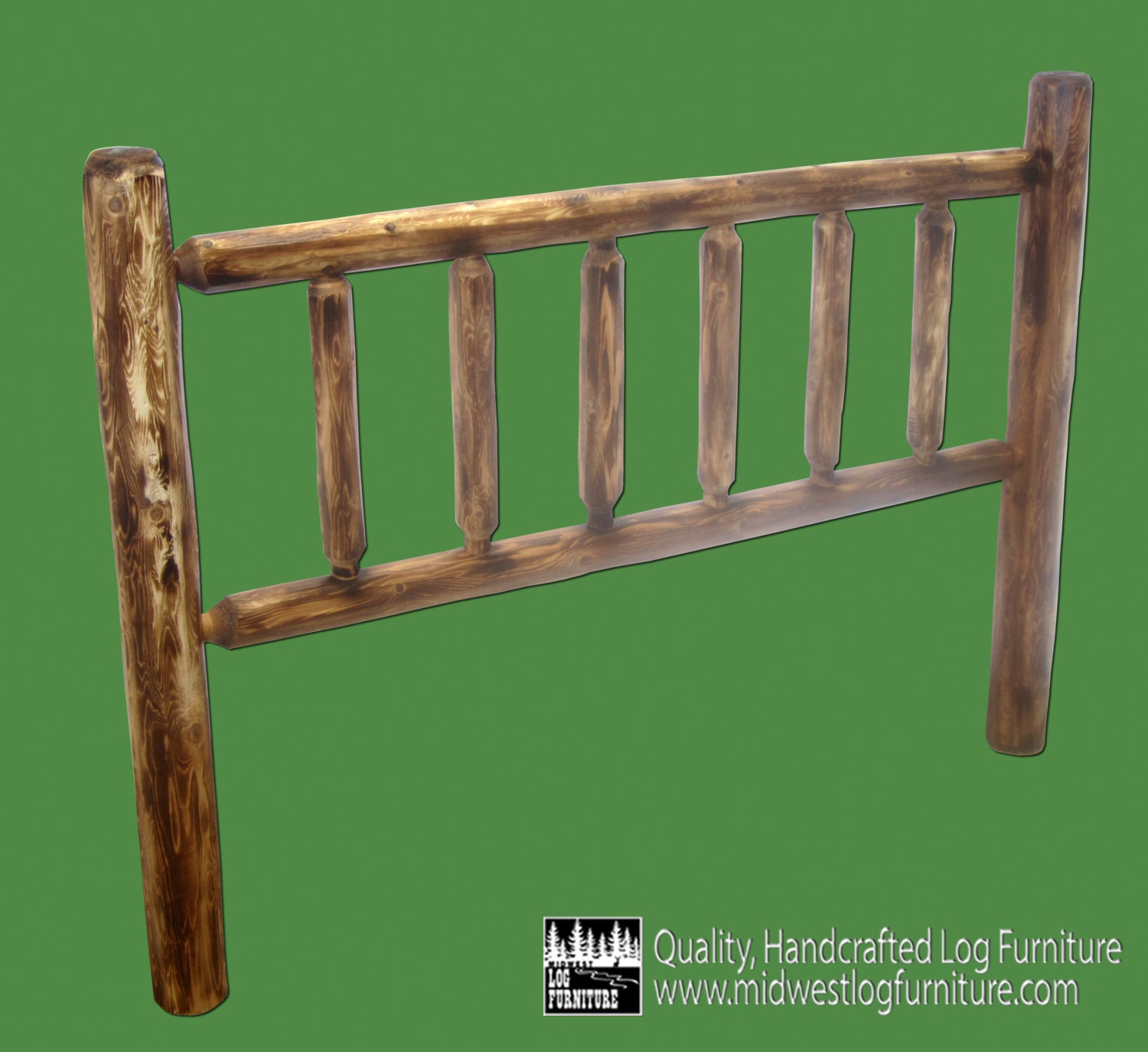 Log headboard on sale