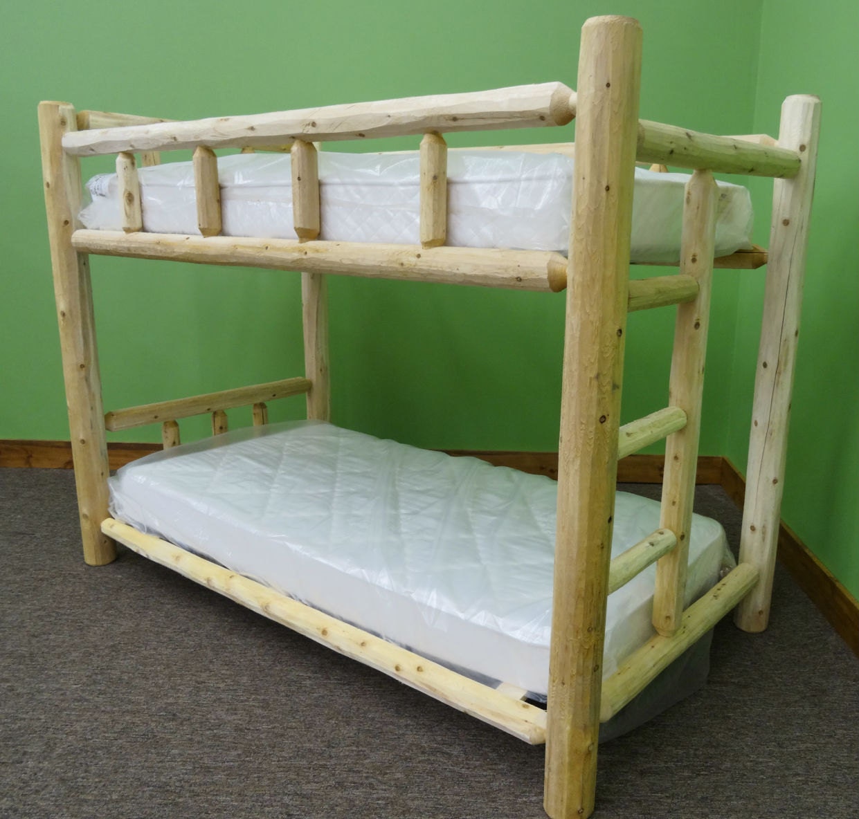 wooden bunker cot