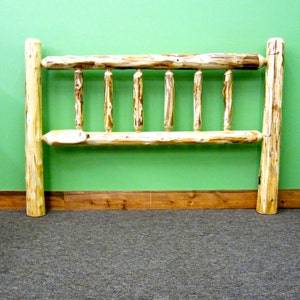 Rustic Log Headboard image 2