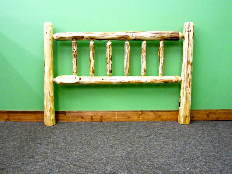 Rustic Log Headboard image 2