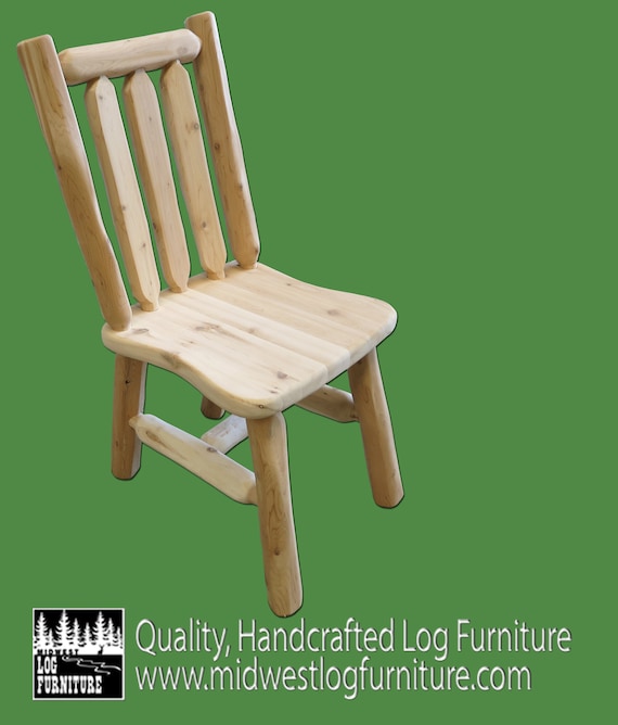 Handcrafted White Cedar Log Chair Etsy New Zealand