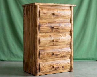 red cedar wood dresser Red Cedar Log - Dresser