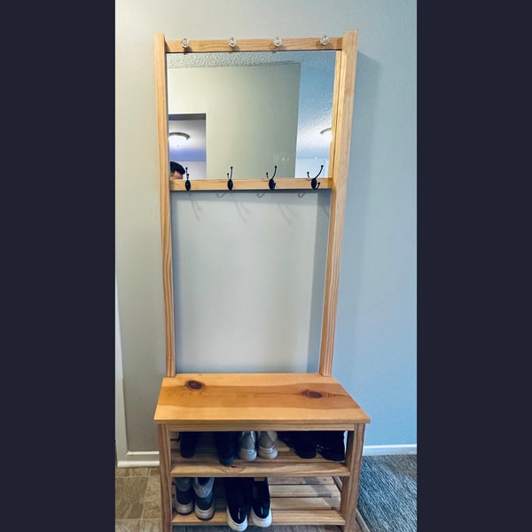 Mirror Coat Rack Etsy