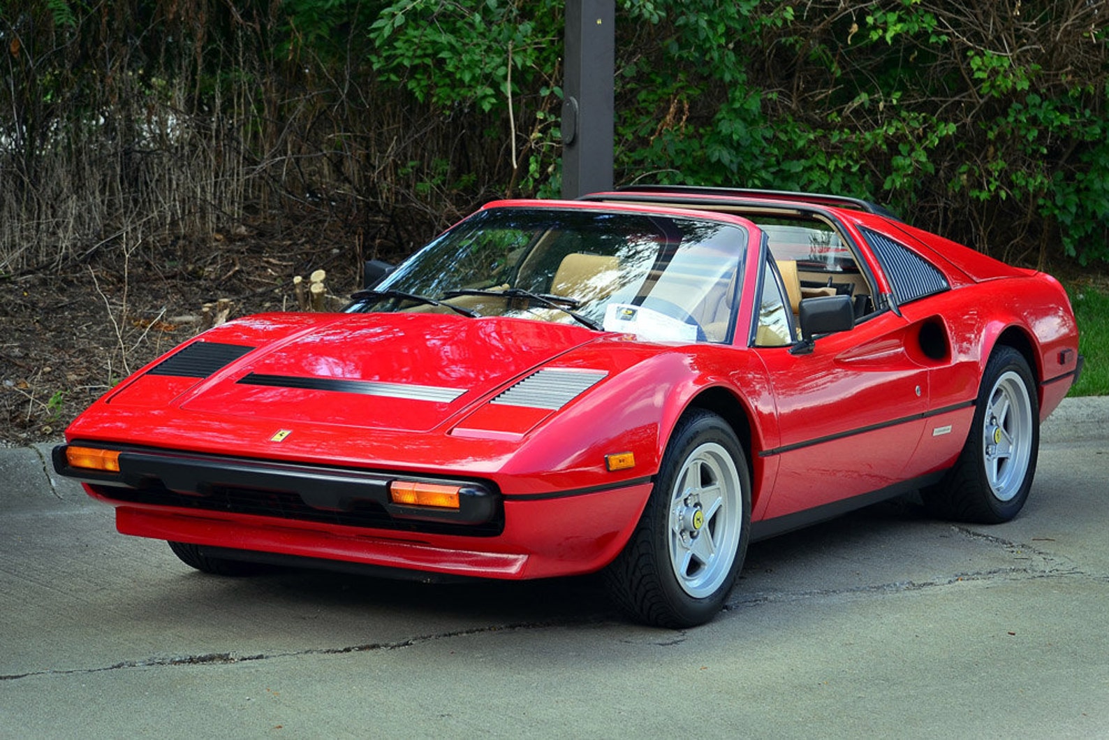 Ferrari 308 GTS Red Left Front HD Poster Super Car Print | Etsy