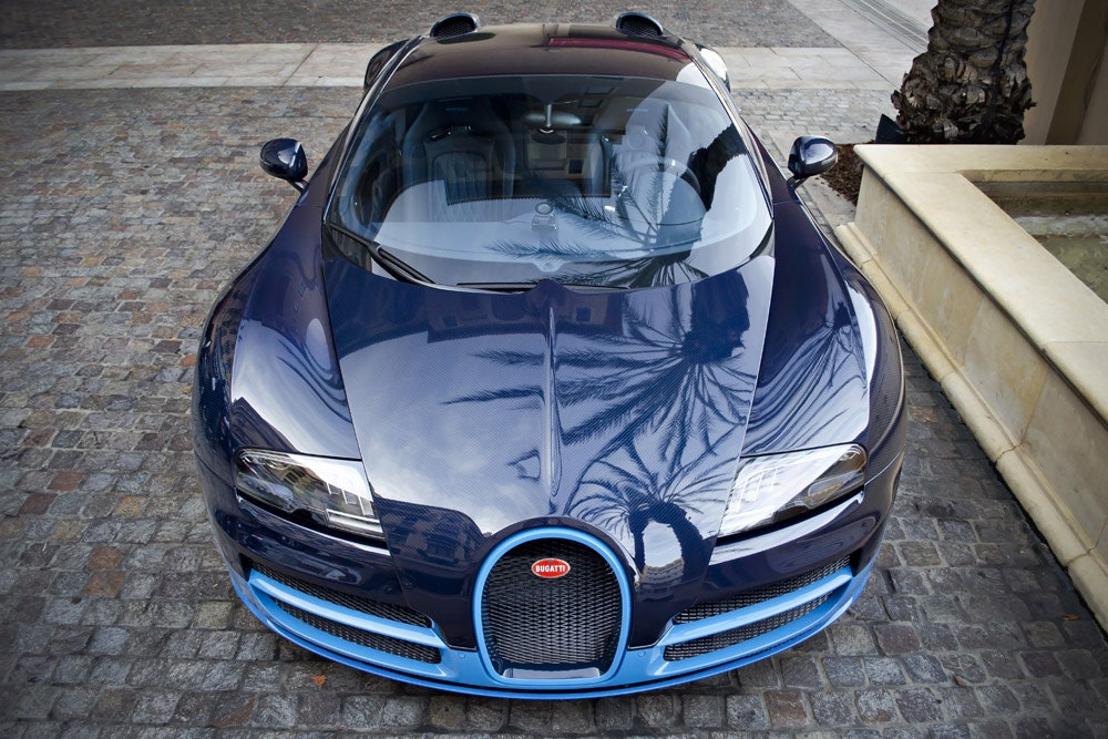 Bugatti Veyron Grand Sport Vitesse Front Blau Hd Poster Super Etsy