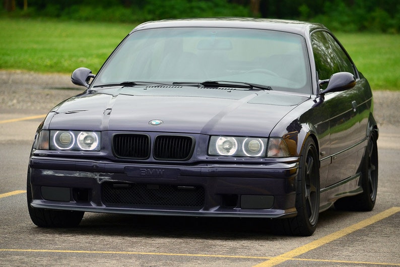 Poster Of Bmw E36 M3 Black Left Front Ssr Wheels Hd Print Etsy