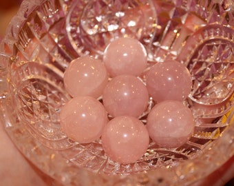 Esfera de cuarzo rosa/Esfera de cristal de 20mm/Esfera de cristal/Cuarzo rosa/Esferas de cristal/Esfera de cristal de cuarzo rosa