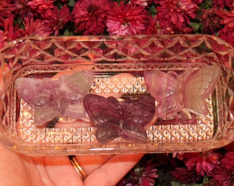 Fluorite Butterfly Carving/Butterfly Carving/Crystal Carving/Butterfly Crystal Carving/Crystal Butterfly/Fluorite Butterfly