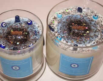 Vela de Mal de Ojo / Vela de Cristal de Mal de Ojo / Vela de Protección / Vela de Cristal de Protección / Vela de Cristal / Velas de Cristal / Mal de Ojo / Faerieworks