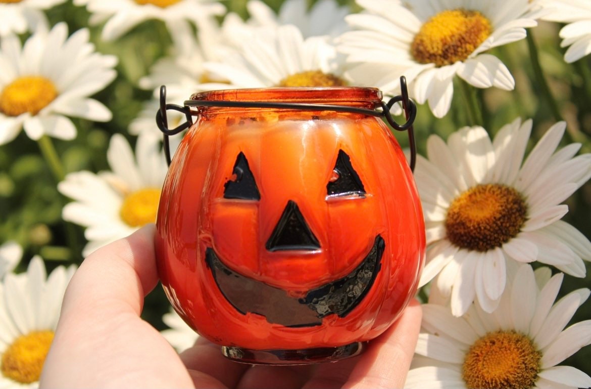Jack O' Lantern Crystal Candle|Crystal Candles|Halloween Candle|S…