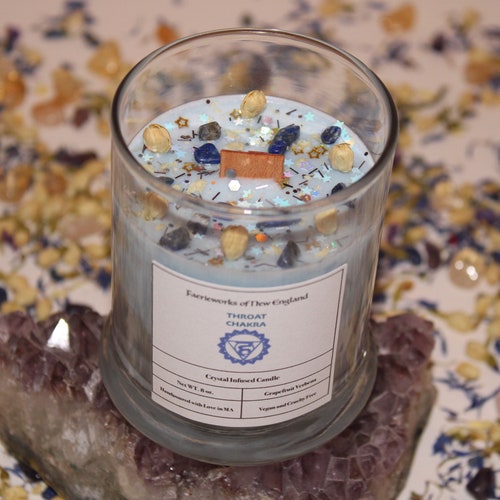 Throat Chakra Candle Etsy