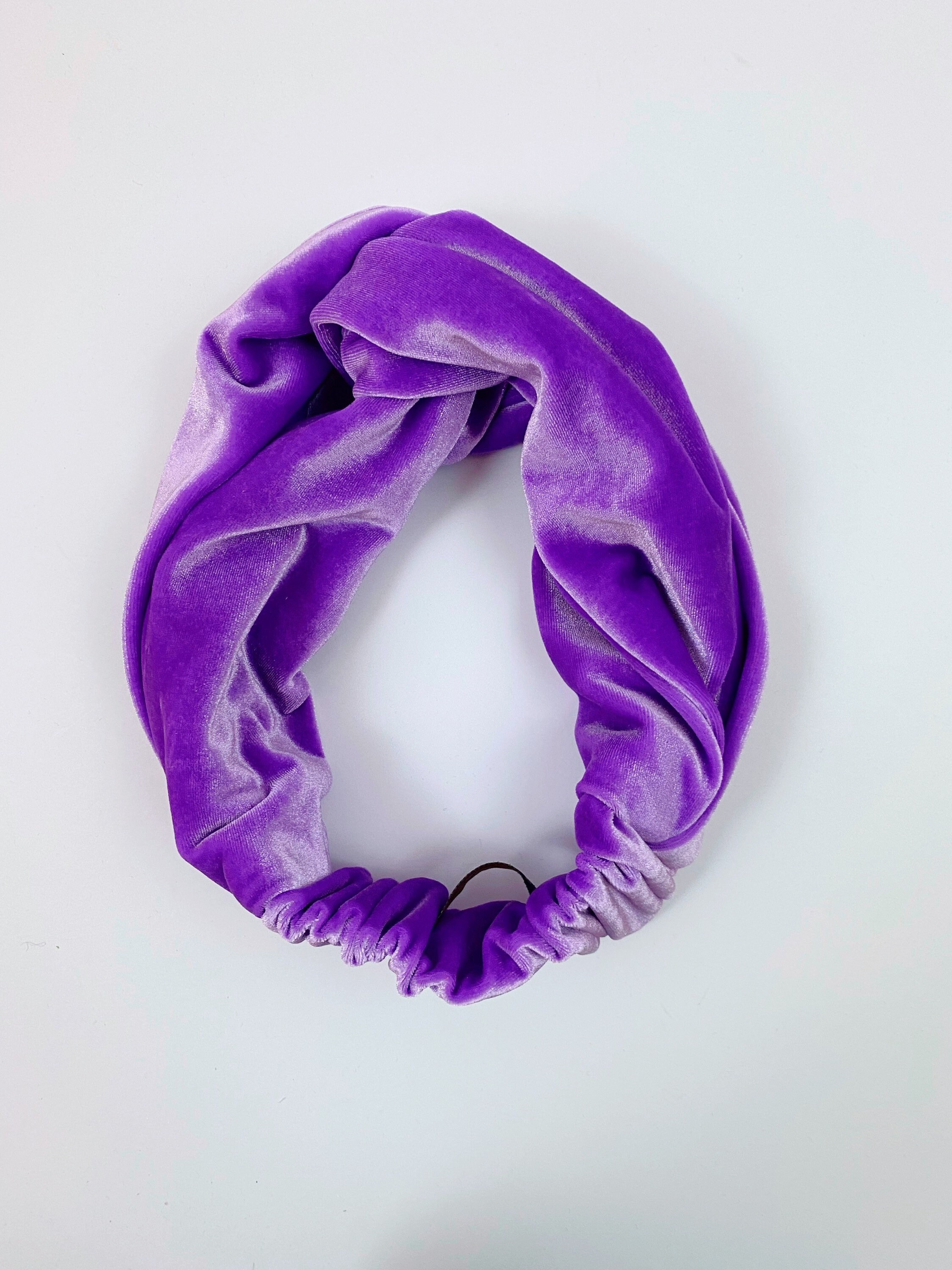 Bandeau Velours Doux Pour Le Visage Avec Nœud - Violet, Femme