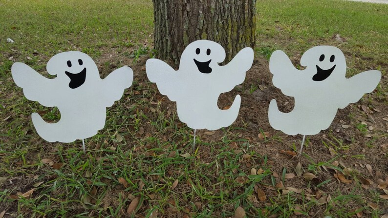Outdoor Halloween Ghost Decorations Glow In The Dark Ghost Etsy