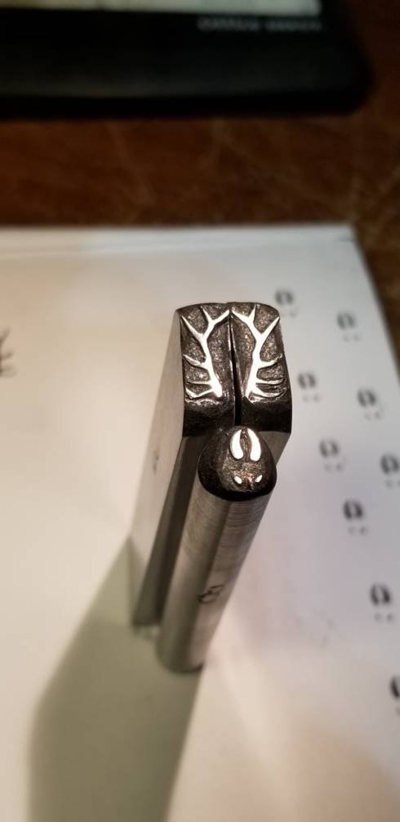 Elk Antler stamp metal stamp metalsmith tool silversmith Etsy