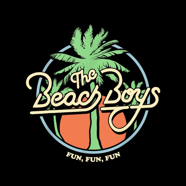 Beach Boys Fun Fun Fun Palm Tree Digital PNG