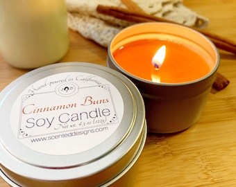 Bakery Scents | Cinnamon Candle | Vanilla Soy Candle | Lemon Cake Scented Candles | Food Candles | Birthday Cake Candle | Mason Jar Candle