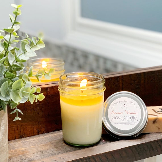 Scented Soy Candle Choose Scent Mason Jar Candle Travel Etsy