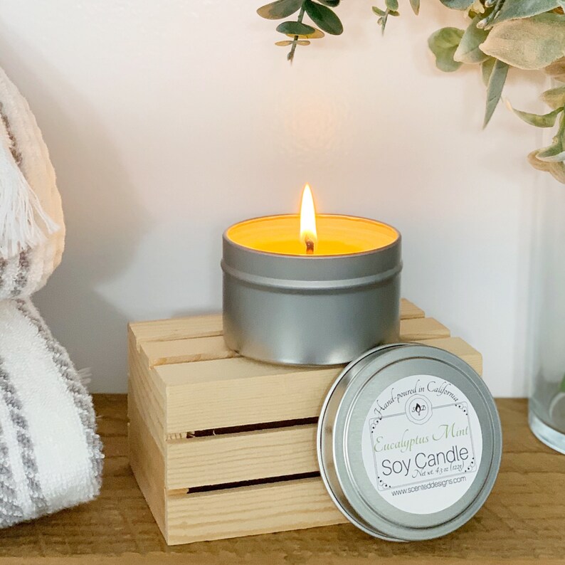 Small Soy Candle Mothers Day Gift Spring Wedding Favor Etsy