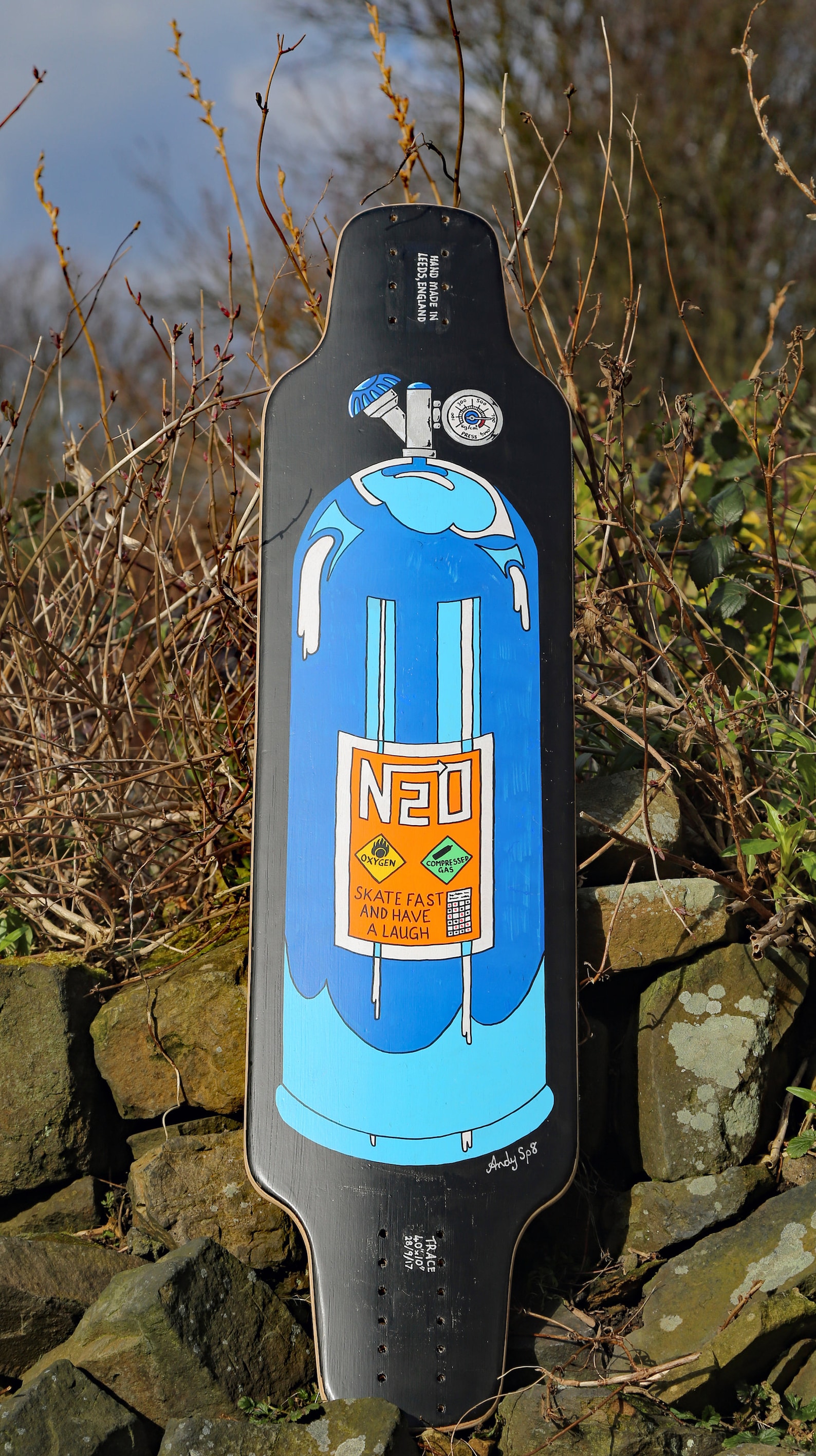 SP8BOARDS trace a Downhill Longboard Deck Built Etsy