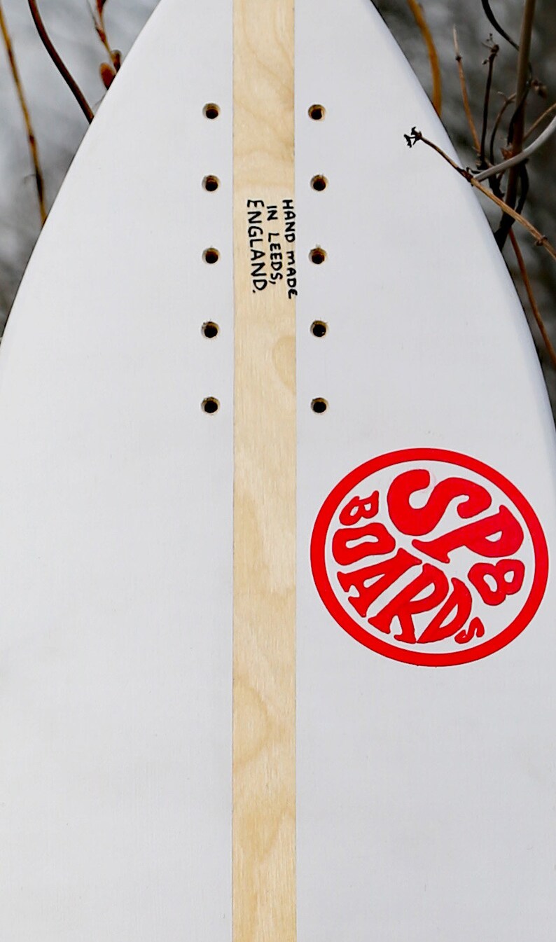 SP8BOARDS street Surfer Longboard Deck With a Rear Kicktail and a Full
