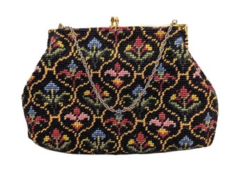 60s Tapestry Vintage Floral Purse