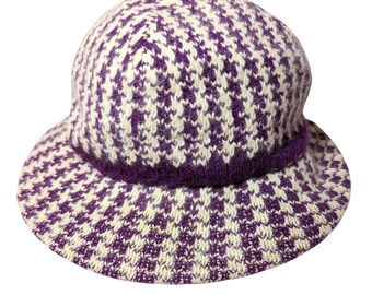 2000s Woven Bucket Hat Made in England Y2K