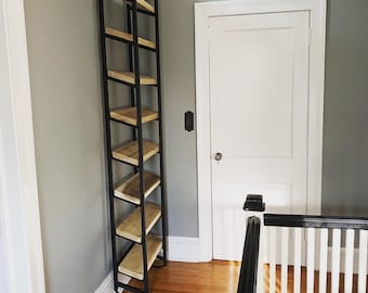 Loft Ladder, In & Out-Librarian-8ft-Free shipping!  (FOR rush orders or loft railing please contact Ted at 207-699-7396)
