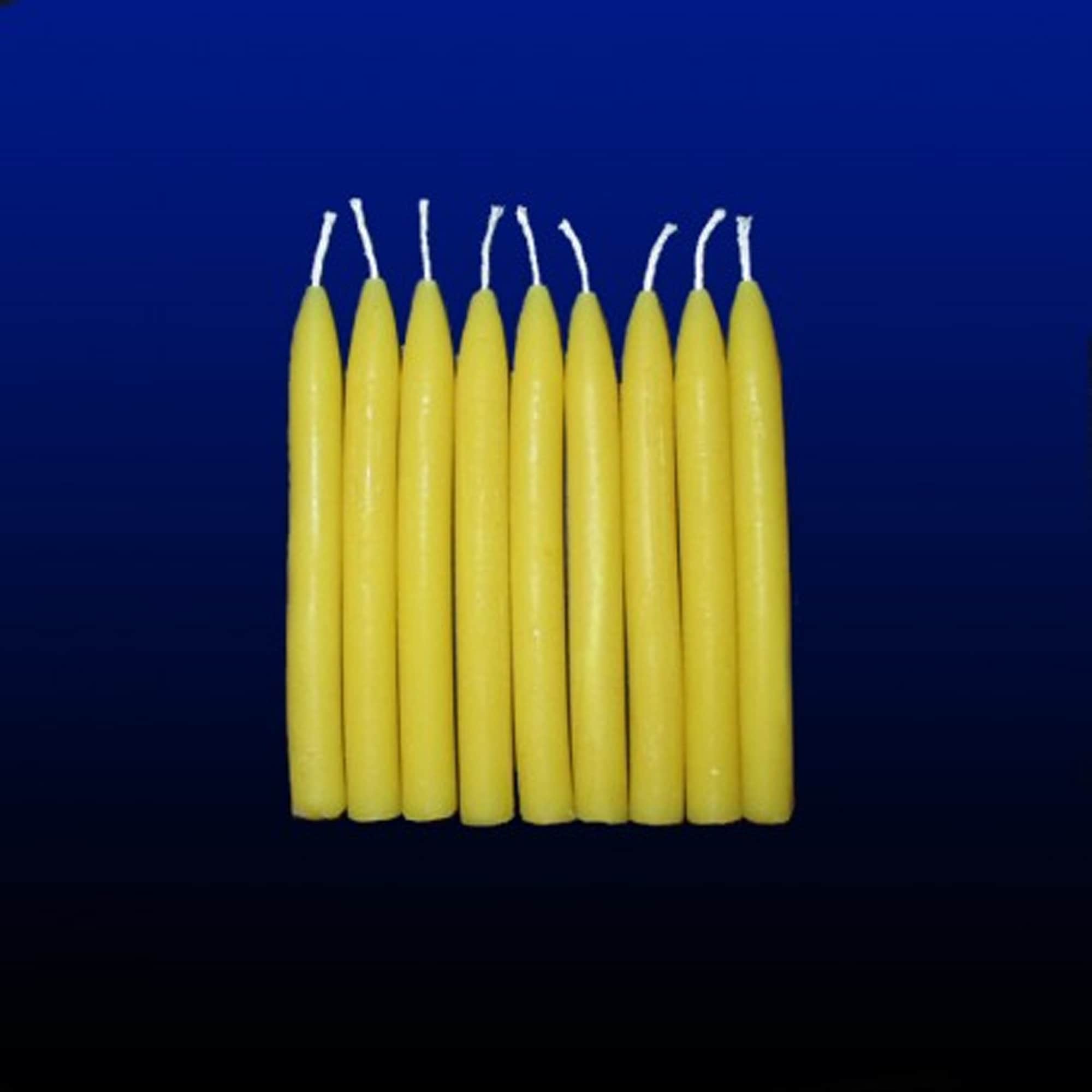 Bougies d'anniversaire en Cire d'abeille - Lot de 9