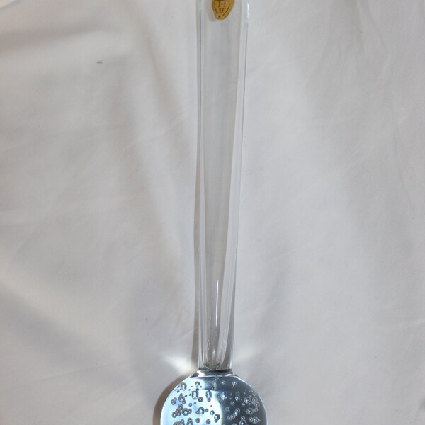 Blue Glass Bud Vase Etsy