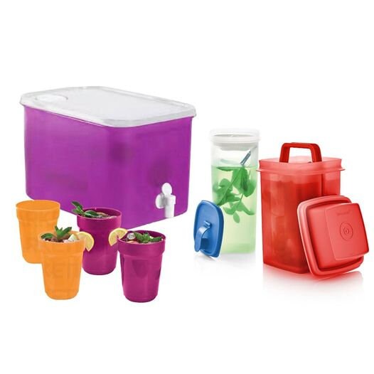 Tupperware super storer set, large 1 pc(5 lt) , medium 2 pcs(3 lt) ,small 1  pc(2.5 lt)