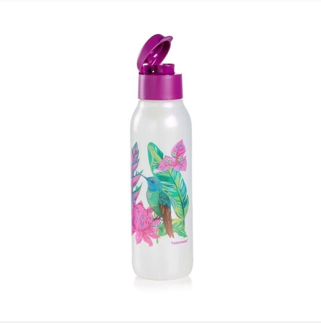 Splendida bottiglia ecologica Hummingbird Med da 25 once Tupperware.  Luccica e fornisce un modo sostenibile ed economico per bere più acqua -   Italia