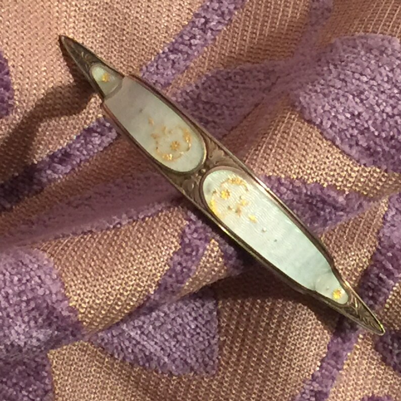 Sterling Enamel Edwardian Bouquet Pin