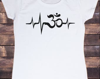 OM Men/'s Tshirt UV-blacklight Psychedelic Goa Aum Ohm Yoga Psy Trance