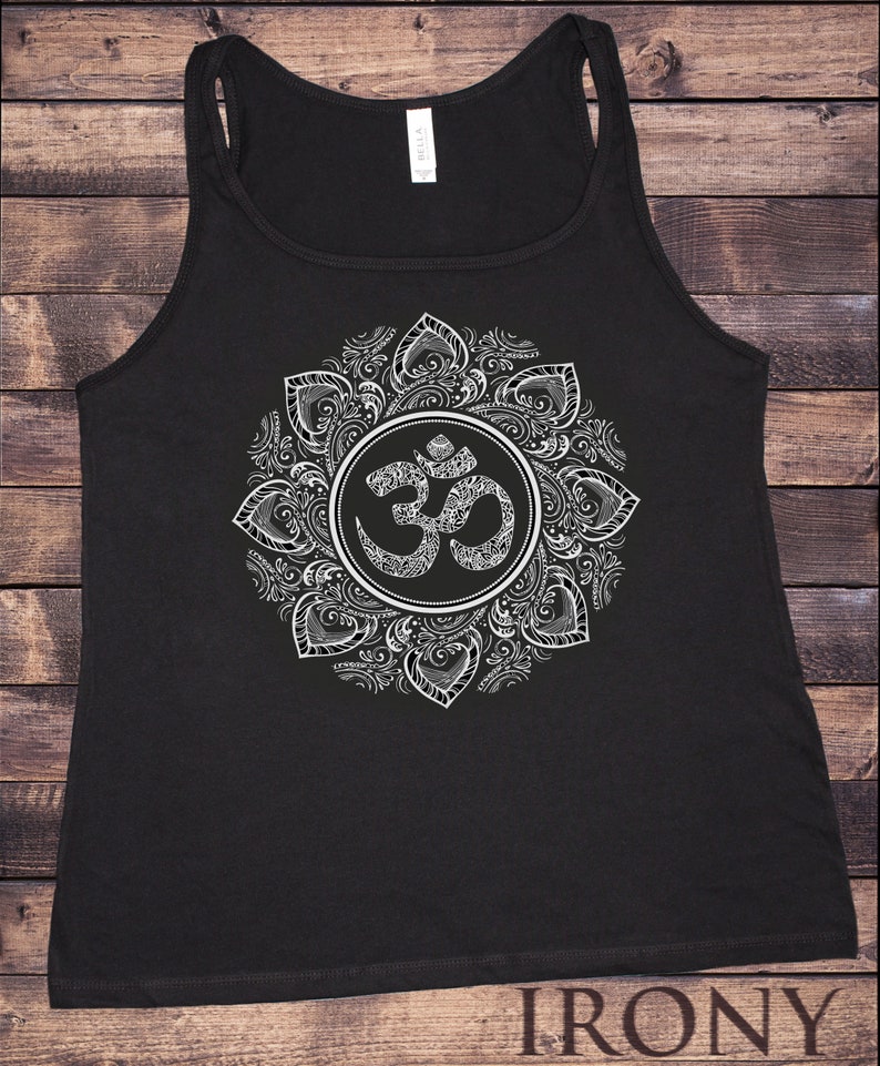 Jersey Tank Top Buddha Coloured Chakra Symbols Colourful Glow symbols JTK767
