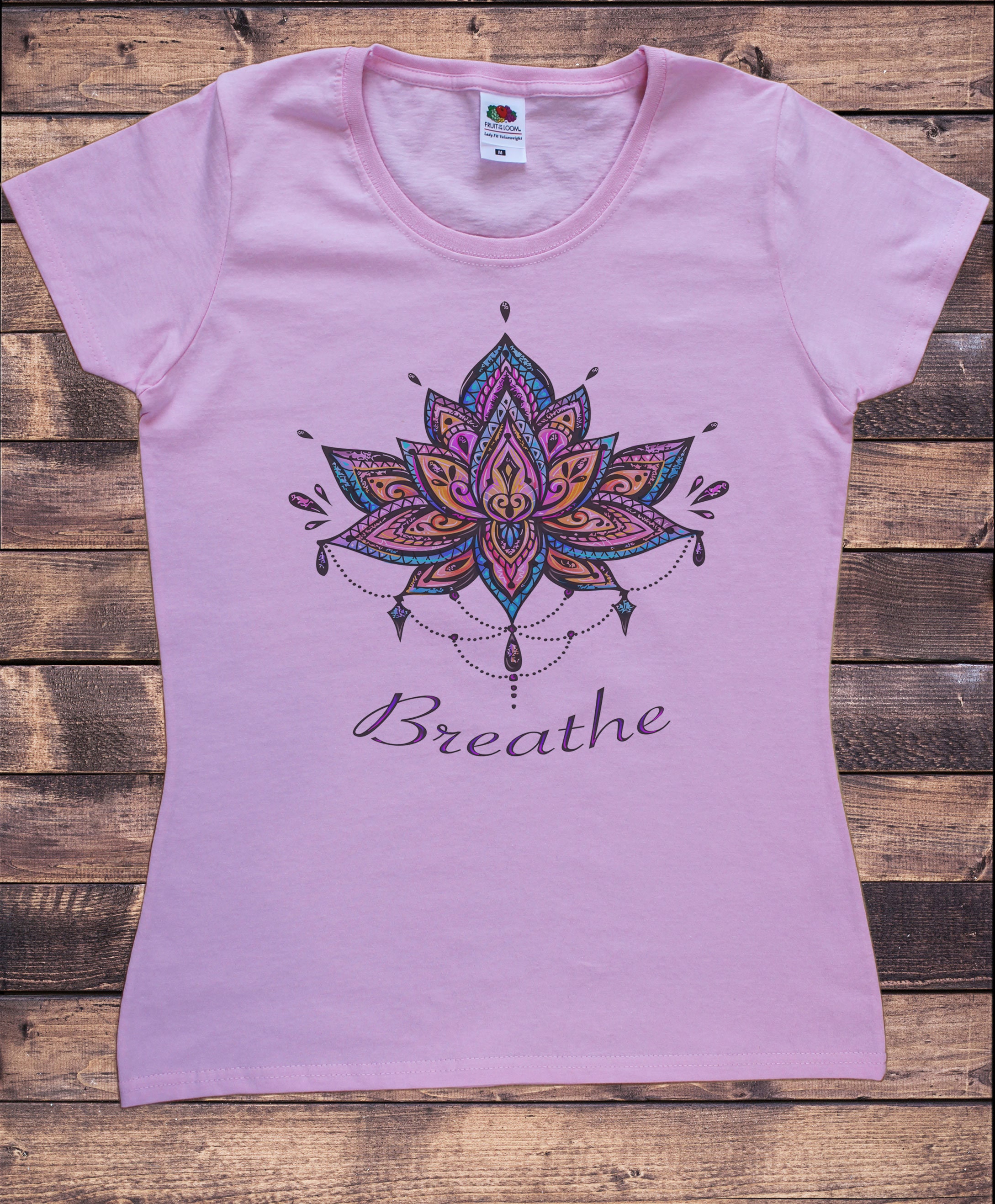 Women's T-shirt 'breathe' Ethnic Aztec Design India Print TS1735