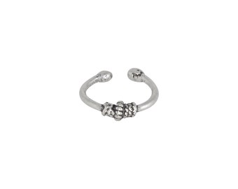 clip cuff ear sterling silver braided adjustable usa