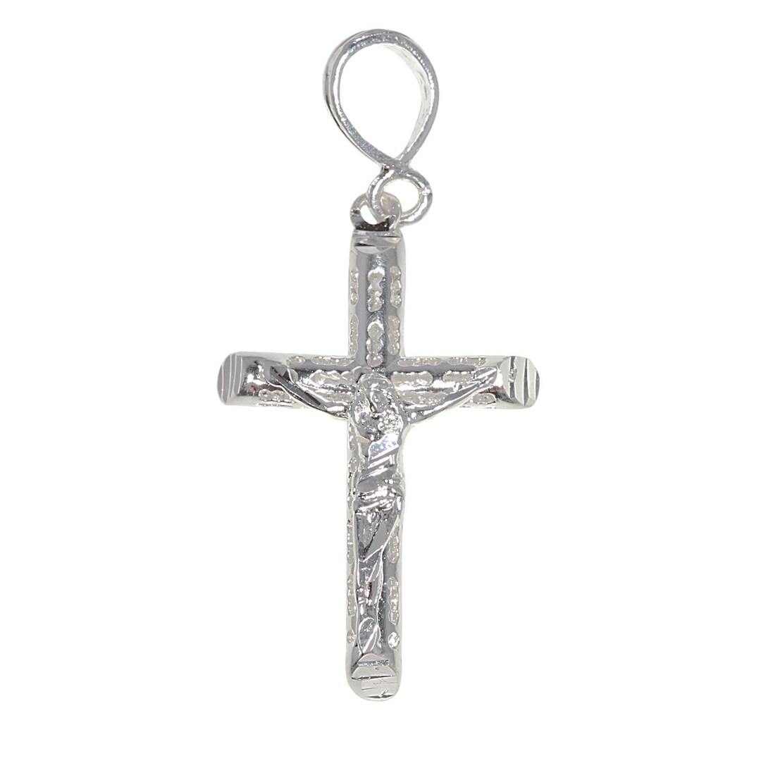 クロスペンダント スモール 十字架 CHクロス ネックレス Sterling クロス ネックレス メンズ シルバー ゴシック リリー フレア ユリ