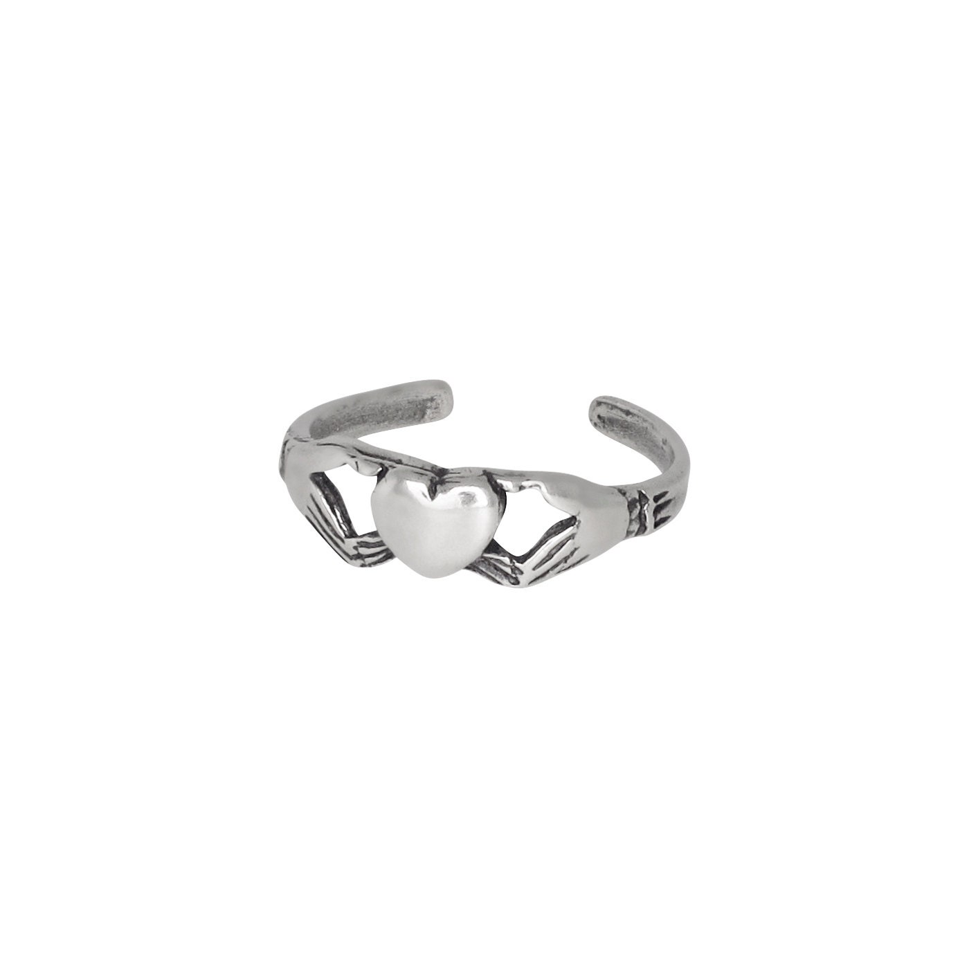 Collana Croce Claddagh Irlandese In Argento Sterling 925 - Simbolo Amore E Amicizia