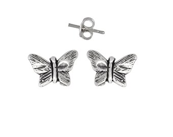 Sterling Silver .925 Butterfly Pin Earring | Made in USA