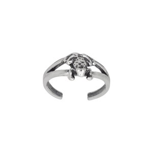 Sterling Silber 925 Frosch Zehenring größenverstellbar | Hergestellt In USA