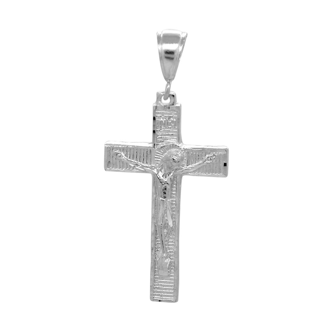 Sterling Silver .925 Crucifix Cross Pendant Necklace Charm - Etsy