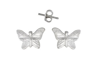 Sterling Silver .925 Butterfly Pin Earring | Made in USA