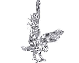 Silver Bald Eagle Pendant, 13/16