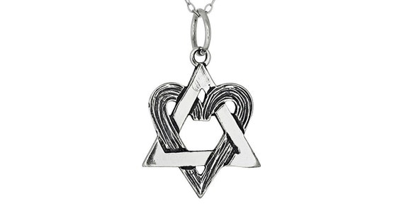 Jewish Star of David for Men in Sterling Silver – Alef Bet by Paula