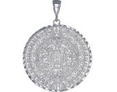 Collane Con Ciondolo Calendario Maya Azteco In Argento Sterling 925 - Foto 4