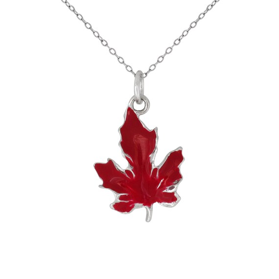 Maple Leaf Charm Sterling Silver - Made in the USA Maple Leaf Charm Sterling Silver - Made in the USA